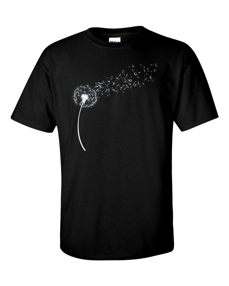 Dandelion TShirt Wildflower Drawing Seed Head Parachute Shirt 2XL