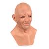 Halloween Face Dress up Funny and Scary Latex Wig Bald Mask Adult Horror Head Mask Halloween Dance Props Mask Terrible