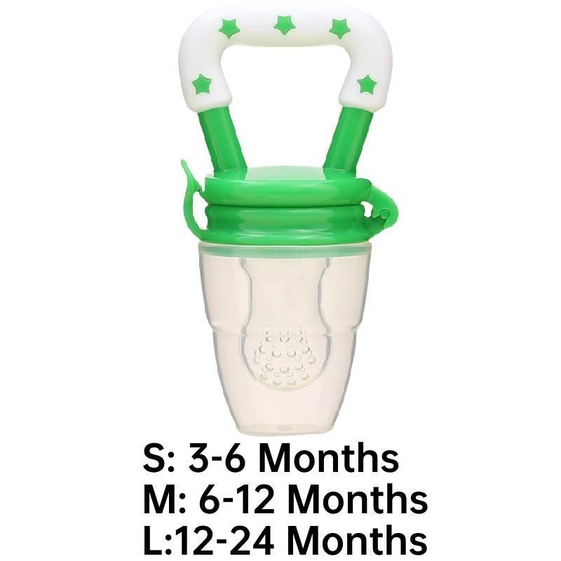 Premium Baby Obst Gemüse Fütterer Schnuller Silikon Beißring für Säuglinge