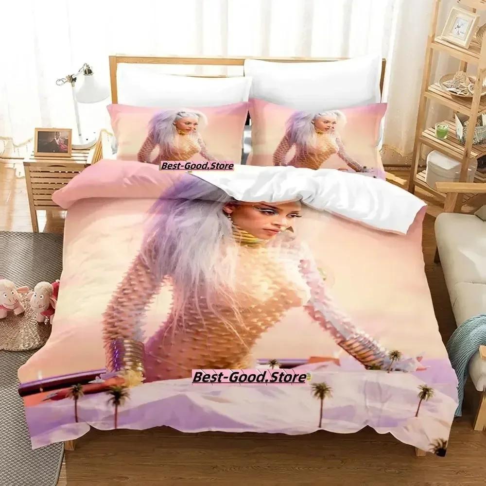 

Top Doja Cat Bedding Set Single Twin Full Queen King Size Bed Set Adult Kid Bedroom Duvetcover Sets 3D Anime Parure De Lit Bed 70x133cm 2pcs