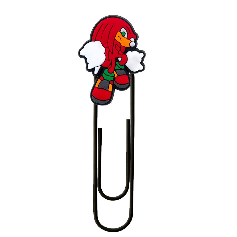 Sonic the Hedgehog Cute Metal Bookmark Paper Clip - Colorful DIY Stationery Ornament