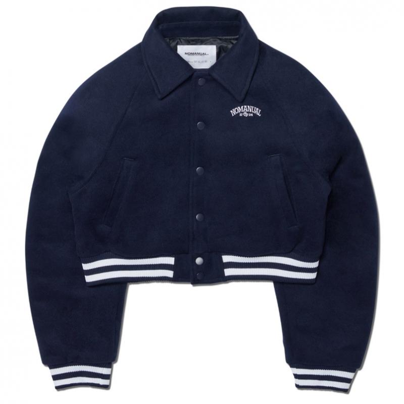 Nomanual W.s Varsity Jacket   Dark Navy
