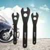 7pcs High Carbon Steel Cone Bike Axle Wrenches Set, Bicycle Ratchet Spindle Hub Hand Spanner Cycling Outdoor Sports Repair Tools