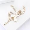 Vintage Enamel Shell Brooch for Women Unisex Lapel Pins Party Accessories Gifts