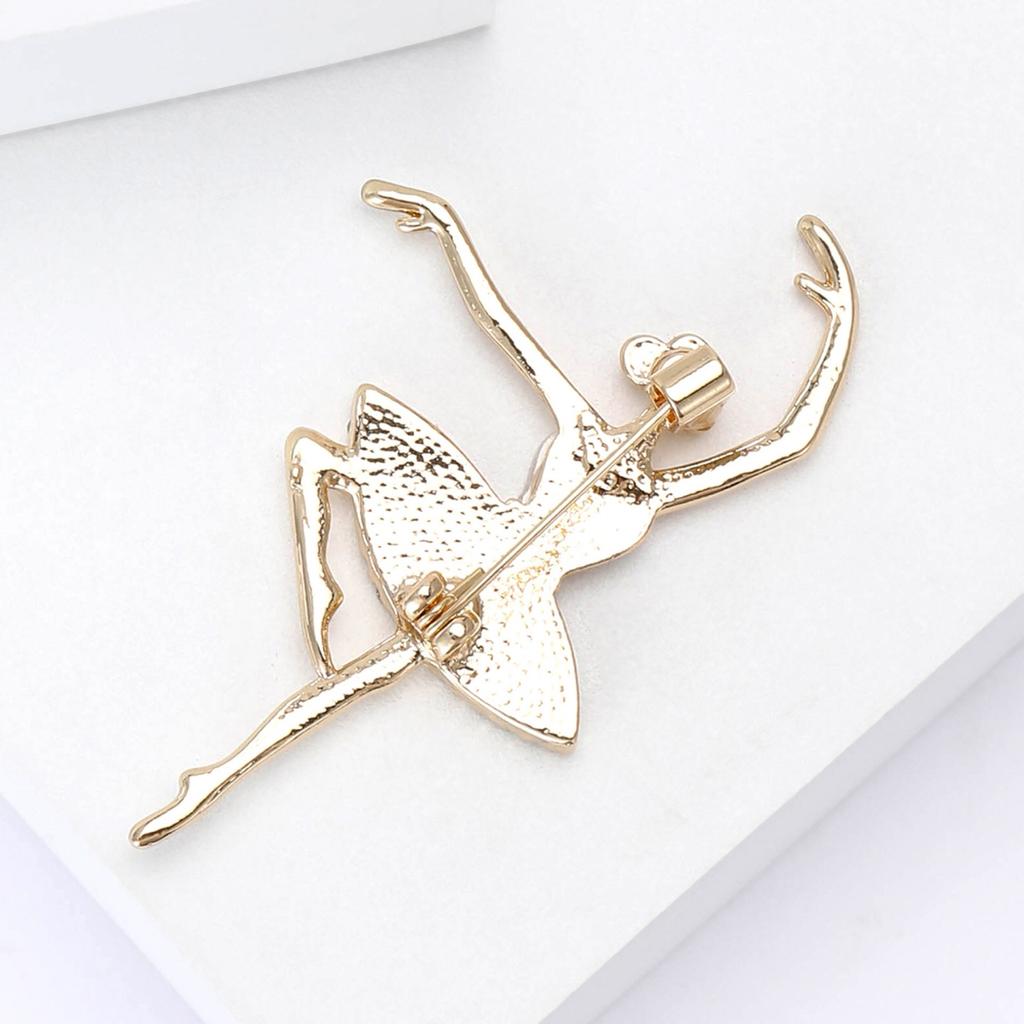 Vintage Enamel Shell Brooch for Women Unisex Lapel Pins Party Accessories Gifts