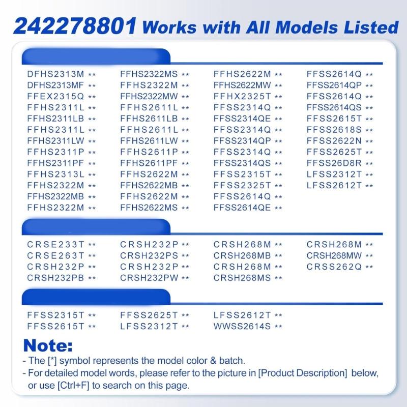 Refrigerator Thermistor 242278801 Round Head Temperature Detector Replacement Temperature Sensor for Refrigerators