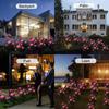 1/2/4PCS Chic Rose LED Lights Flower Lamp Garden Yard Outdoor Path Lawn Power Decoration