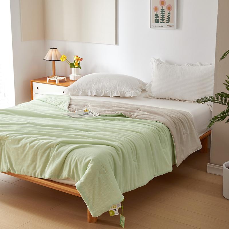 Waffle Foam Soybean Summer Thin Quilt Student Dormitory Summer Cool Quilt Machine Washable Air Conditioner Quilt