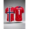 2026 Summer New Haaland #9 Norway Soccer Jersey Unisex Breathable 3D Print Football Shirt Sports Training Uniform for Men Women