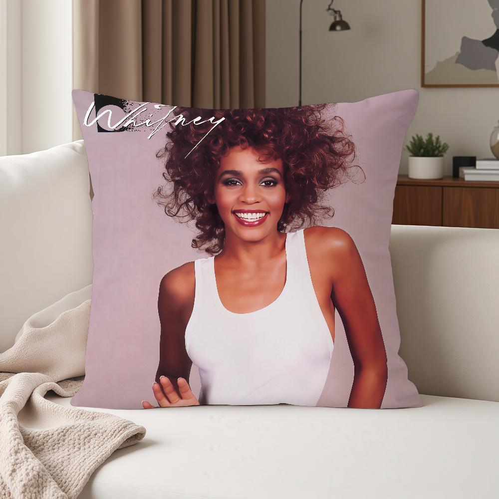 Singer Wwhitney Houston Pillow Case Suitable For Bedrooms Living Rooms Cars Home Decoration