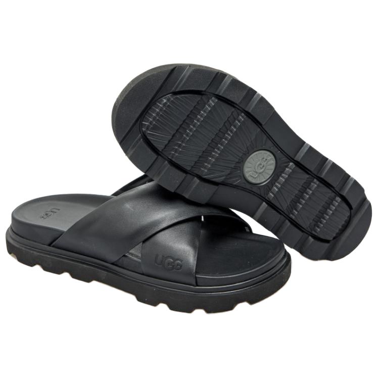 UGG Capitola Cross Slide Sandal Black Men Sneakers 1153076-BLK