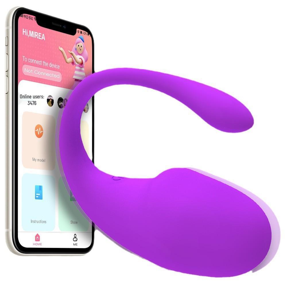 APP-Controlled Tadpole Jumping G-Spot Egg Vibrator for Females