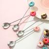 Adorable Coffee Spoons Colorful Designs Salad Mixing Spoon Durable Donut Spoon  Restaurant