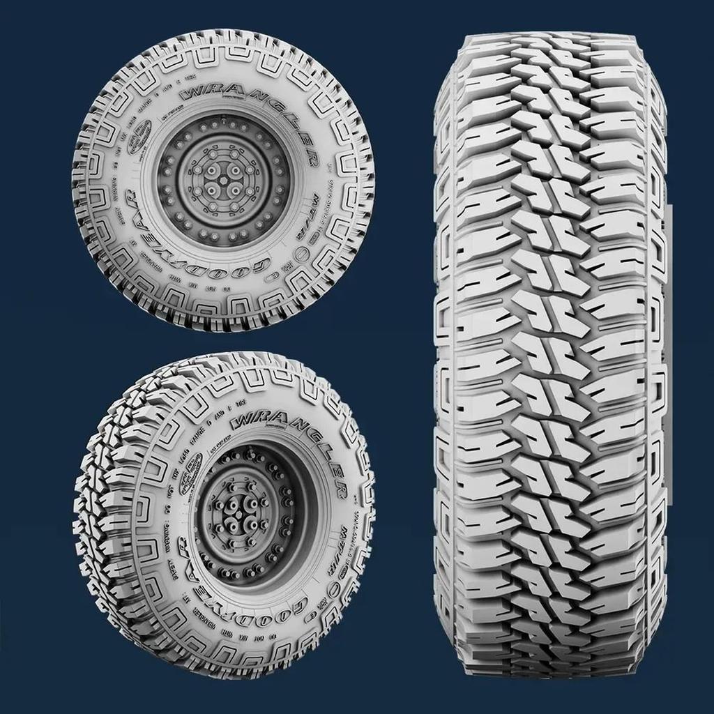 Spallach HMMWV GY Wheel Set Plastic Model Kit Parts SPU26435 1/35 (24-Bolt Type) (5-Piece Set) (Universal) (Military Vehicle)