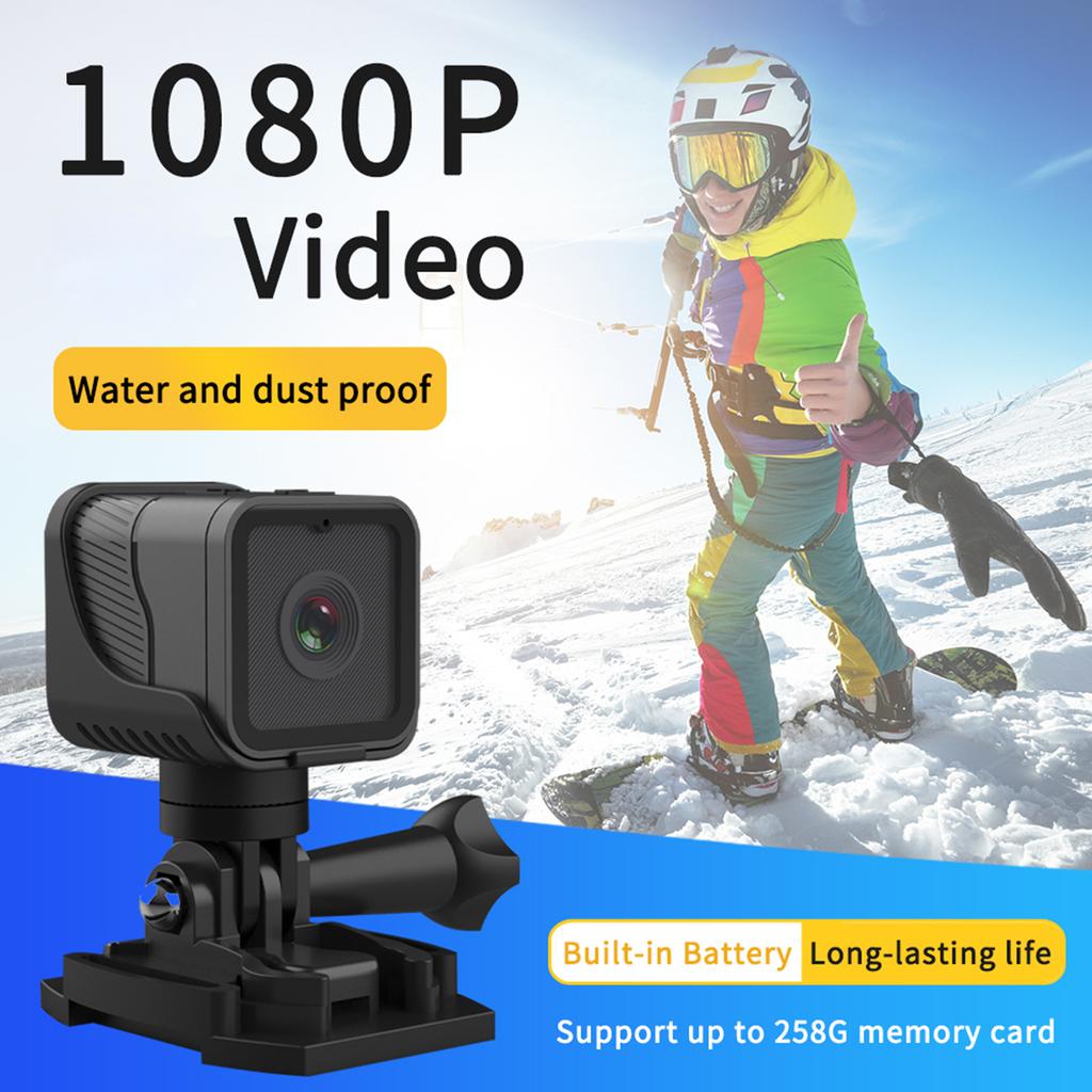 1080P Camera Cycling Camera Sports with 150 degrees Wide Angle Lens WiFi Built in 900mAh Battery for Outdoor Activities