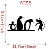 PVC Graffiti Wall Sticker Self-adhesive Tools Home Wall Decoration Cute Penguin Switch Sticker Personality Funny Animal Decor