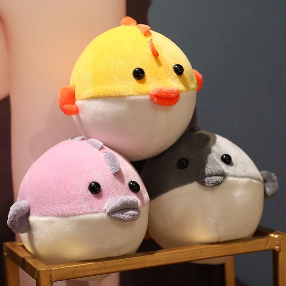 Gift Stuffed Toy Squeezes Doll Puffer Fish Plush Doll Decompression Doll Puffer Fish Plush Toy