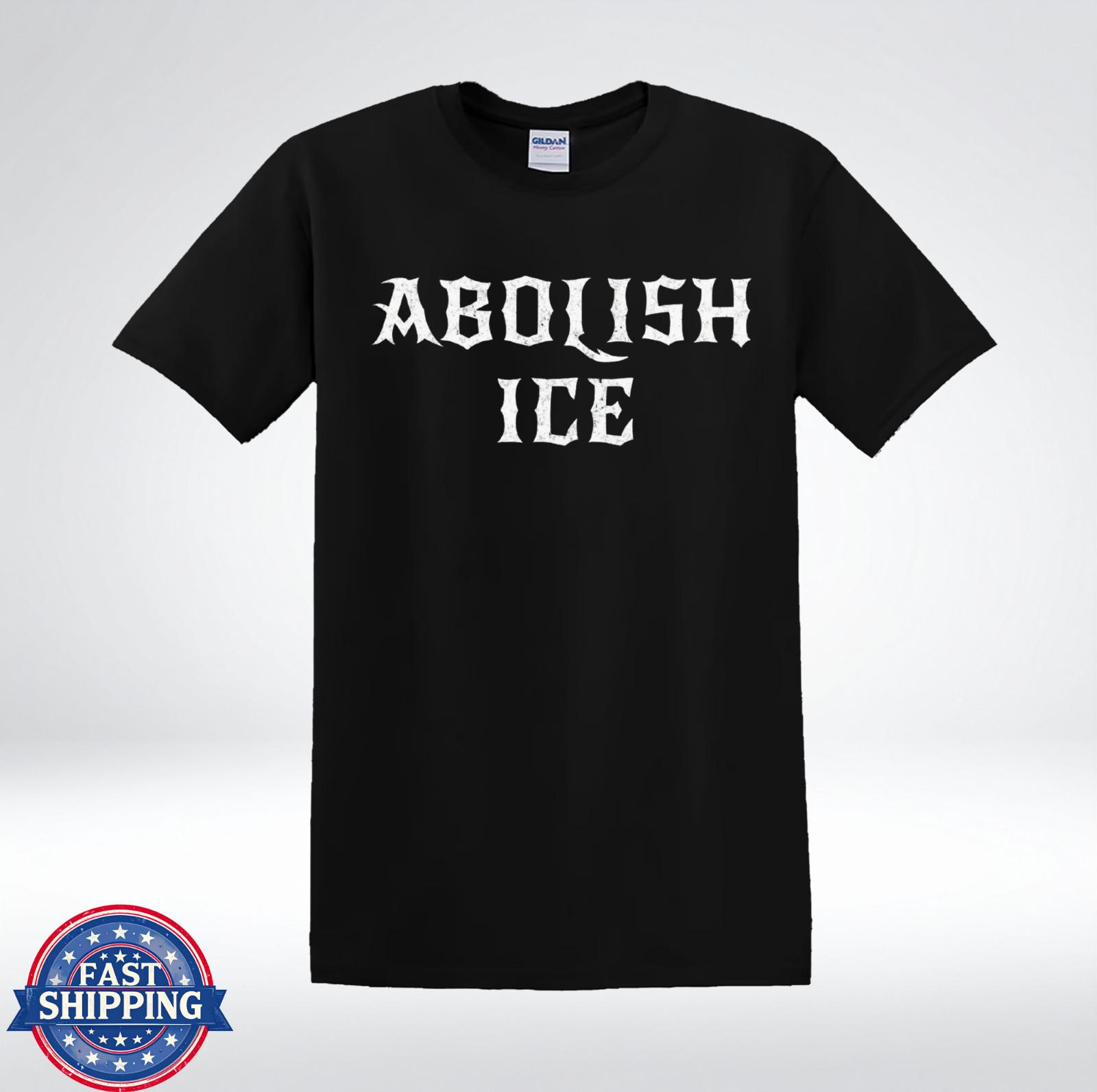 Abolish ICE Statement Typography Graphic T-Shirt XXXL