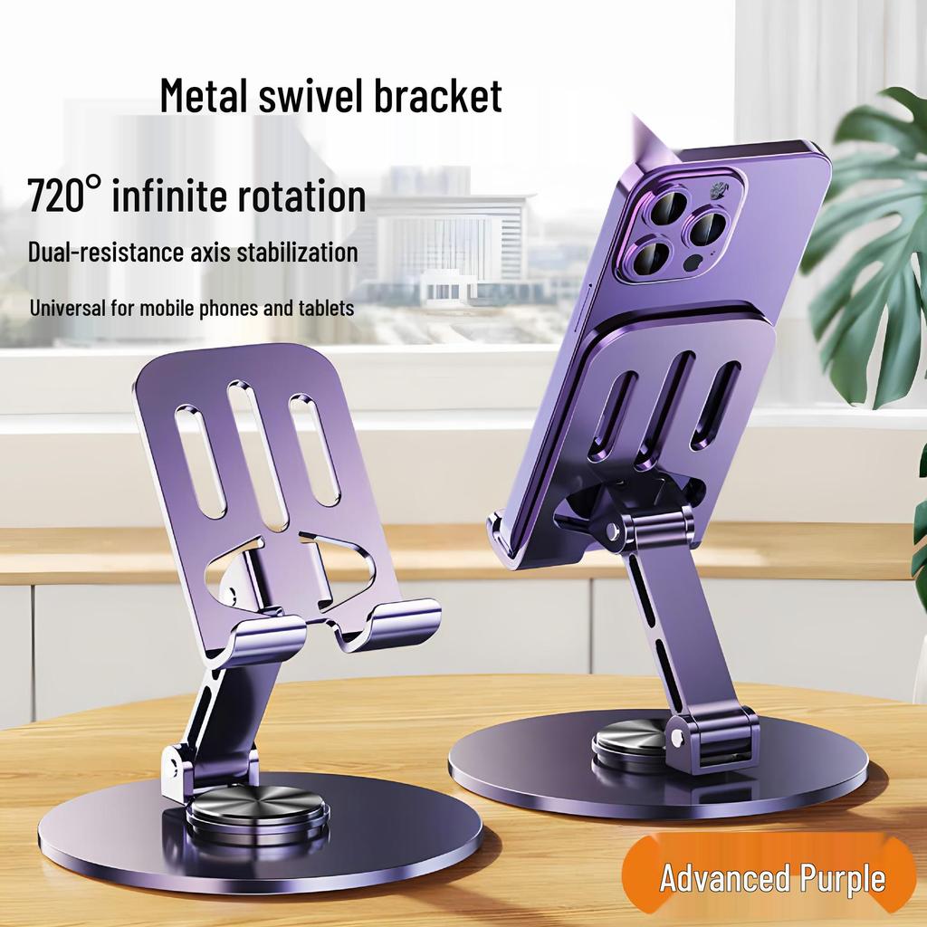 Rotatable Metal Stand for Tablet, iPad, Phone - Universal Desktop Holder