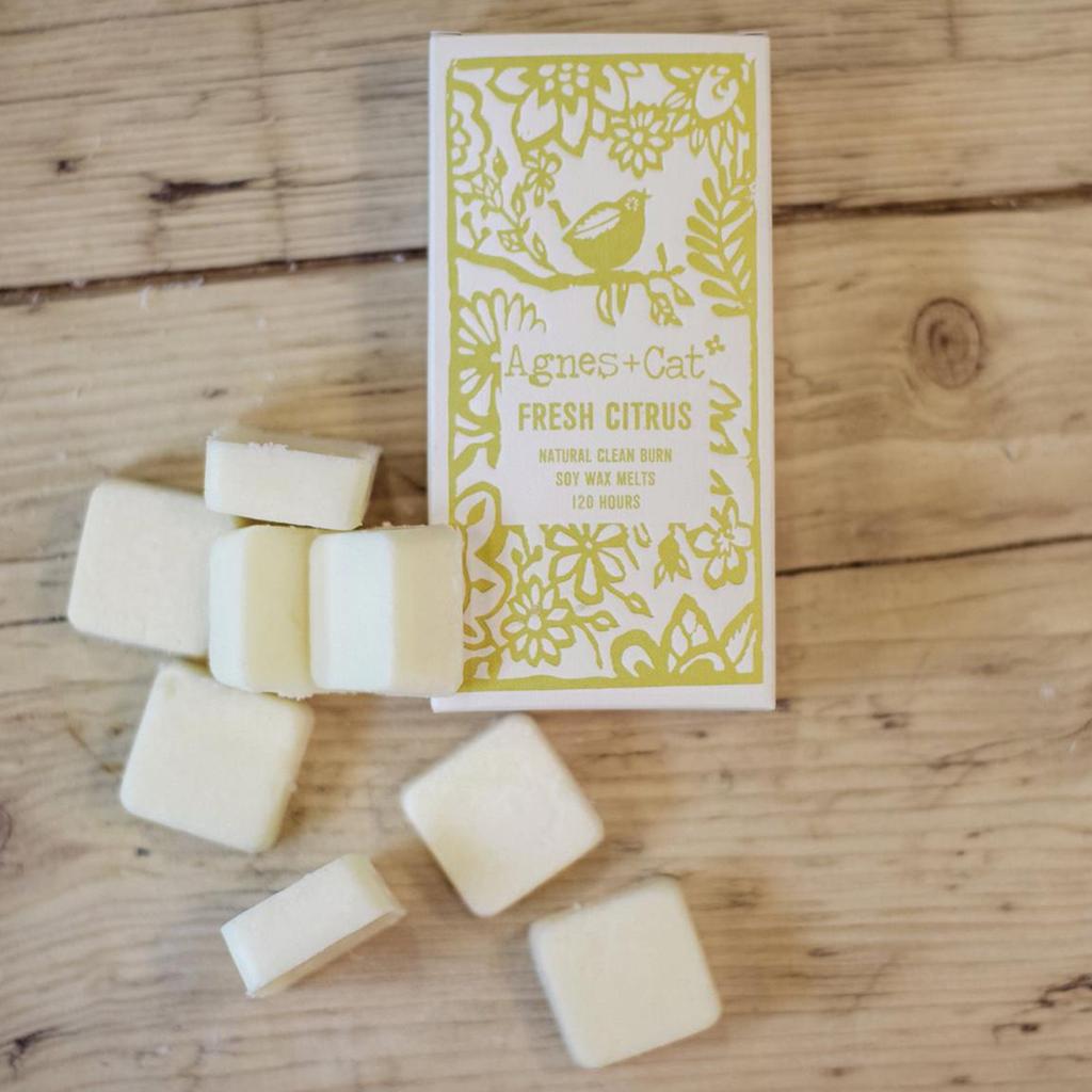 Agnes + Cat Box of 8 Wax Melts – Fresh Citrus