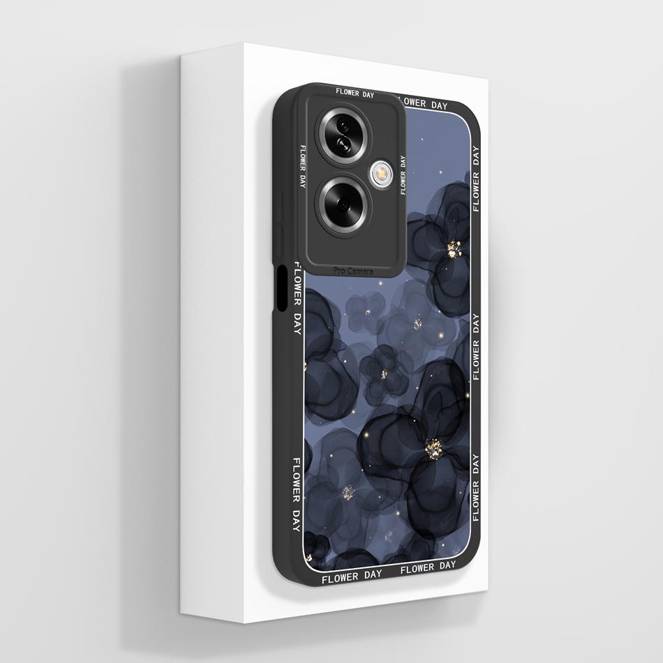 Cute Panda Covers For Oppo A79 5G Case For Oppo A2 5G Full Protection Funda For Oppo A 79 Housing Soft Liquid Silicone Back Capa