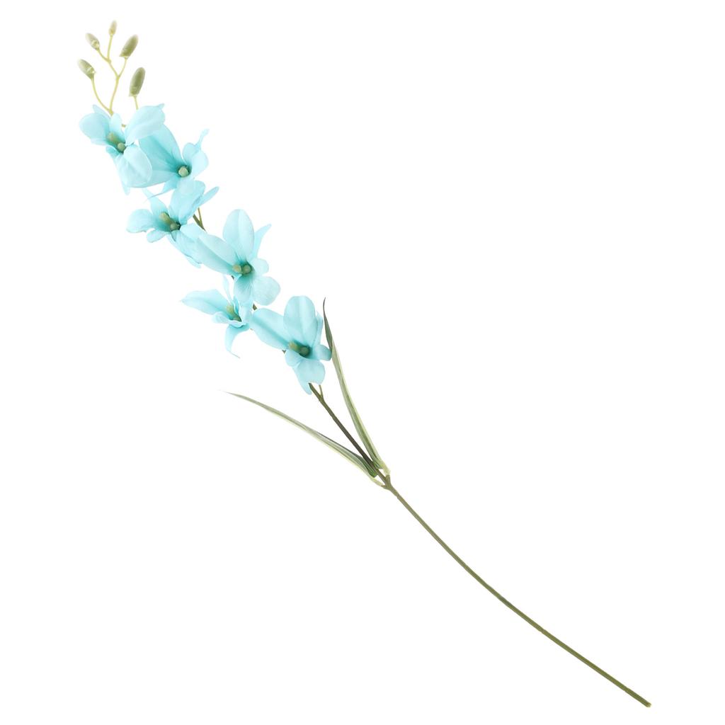 Artificial Flower Realistic Blue Artificial Orchid Flowers Stem Decor for Wedding Home Decoration