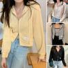 Cappotto da donna autunno primavera con cappuccio, coulisse, maniche lunghe, tasche, cerniera, polsini elastici, orlo corto, tipo sportivo, felpa con cappuccio, casual, da indossare tutti i giorni