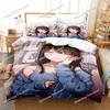 Anime O Cara de Gelo Sua Colega Legal Conjunto de Cama Capa de Edredom Jogo de Cama Capa de Edredom Fronha Edredom Tamanho King Queen