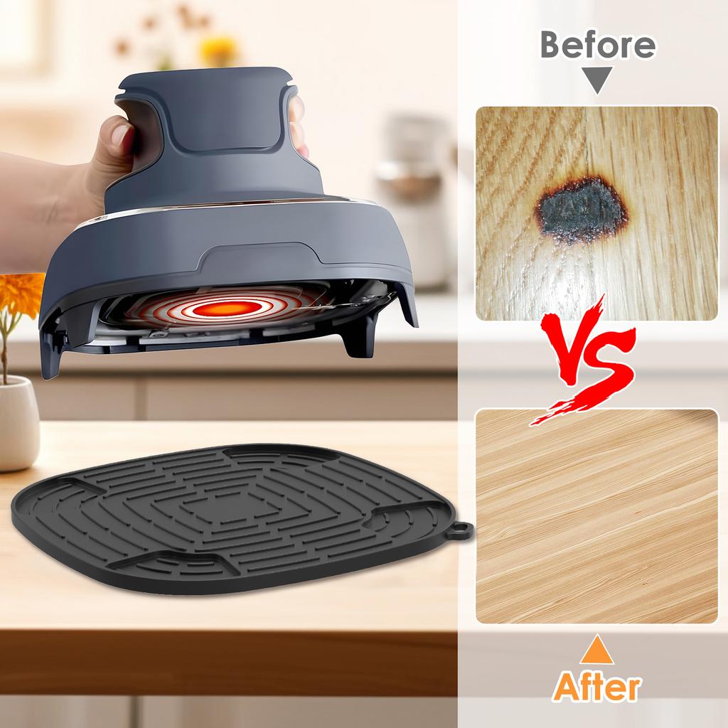 Air Fryer Silicone Liner Reusable Silicone Baking Sheet Mat Nonstick Baking Tray for Oven Microwave Steamer Kitchen Accessories