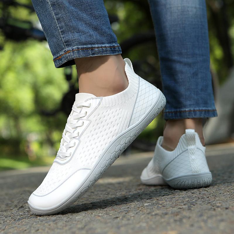 Mesh Wide Toe Casual Sneakers Light Breathable Cross-training Shoes Women Men Non-slip Walking Flat Shoes