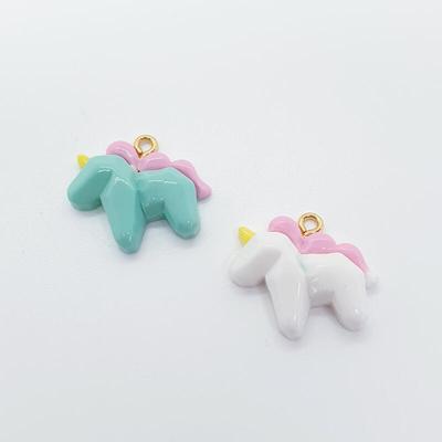 Pastel Unicorn Keychain Bead Craft Chaki Case