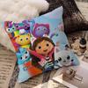 Funny Gabbys Dollhouse Cushion Cover Car Throw Pillow Case For Sofa Car Christmas Gift 40x40cm 45x45cm