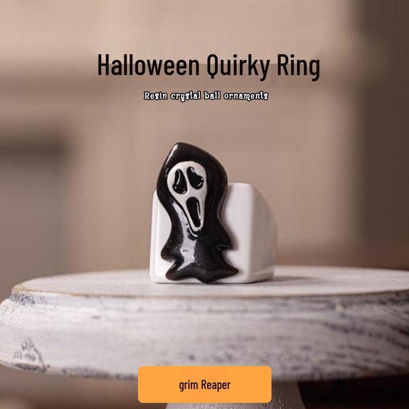 

Luminous Halloween Pumpkin Lantern & Skull Ring Toy Set for Kids - Perfect Small Gifts and Decorations