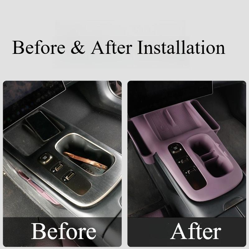 Silicone Protective Cover for Xiaomi SU7 Central Control Panel, Wireless Charging Pad & Gear Shift Interior Accessories