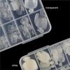 100Pcs Clear Natural Nail Extension Nail Art False Toe Nails Foot Tips Toenail Tablet Toe NailsTips
