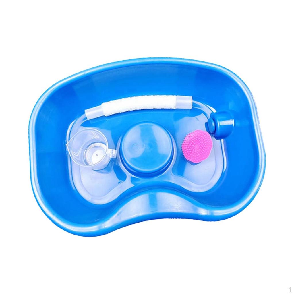 Bedside Shampoo Basin Hair Washing Comfortable Portable with Thicken 150cm Hose Head