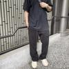 Pantaloni della tuta casual dritti in pile da uomo, marca trendy americana, vestibilità larga