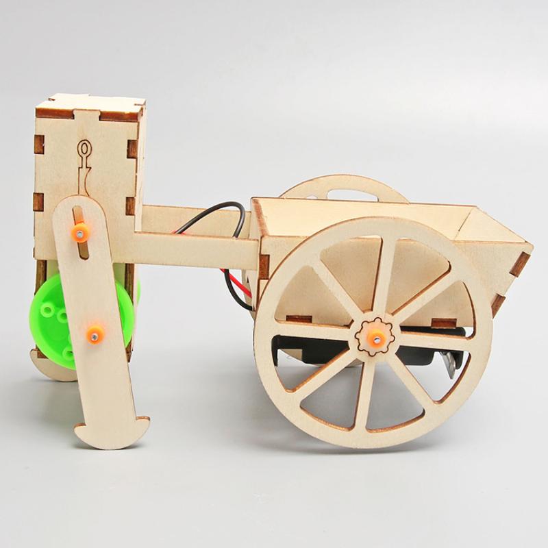 

Robot Push-Pull Cart Wood Diy Model Teaching Learning Project Kid Science Education Experiment Education Toy Assemble Kit