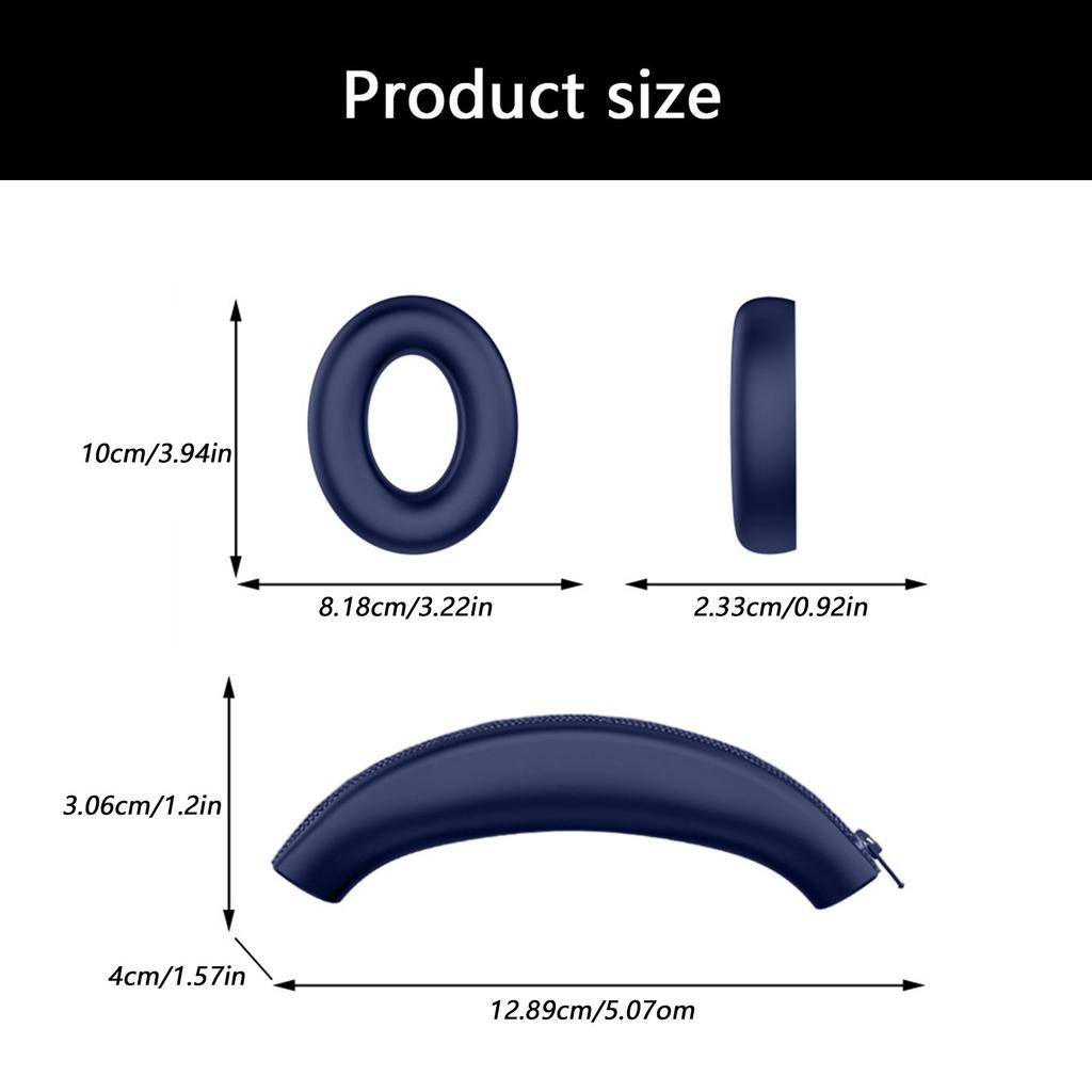 Portable Earphones Ear Pad Head Beam for IKF King Professional Headphone Earpads Headband Cushion Easy Installation