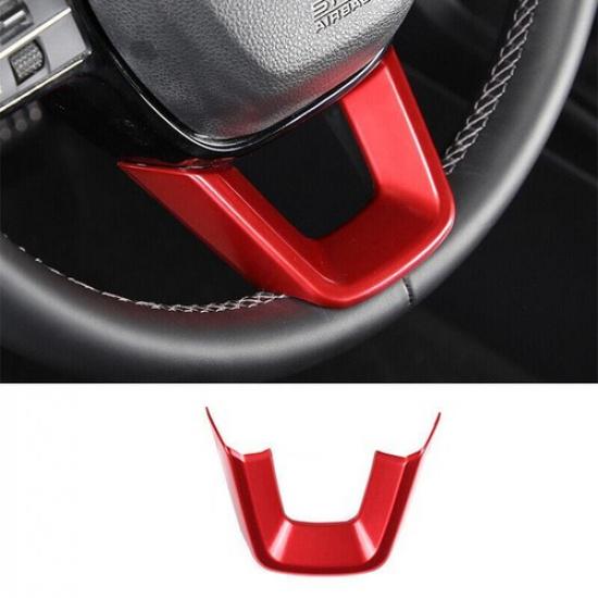 For Acura Integra -2024 Red Style Front Steering Wheel U-Type Cover Trim 1pc