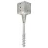 VidaXL Piquets au sol 6 pcs Argenté 12x12x56 cm Acier galvanisé