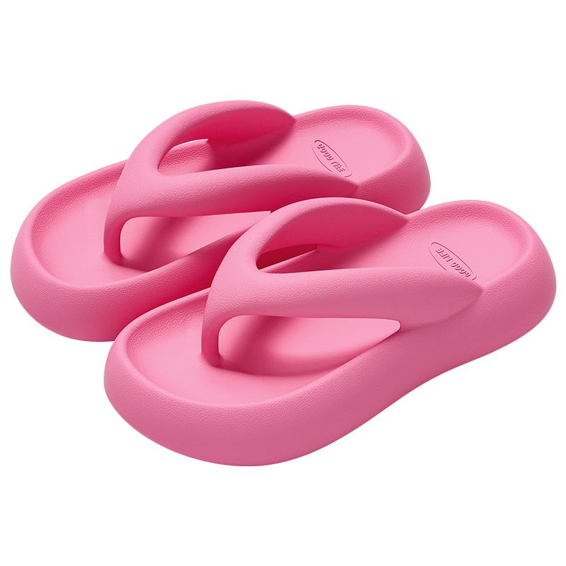 

Summer Women Flip Flops Thick Bottom Beach Outdoor Flip Flops Fashion Comfortable Non-slip Slippers Breathable Casual Women Indoor Flip Flops 40-41 рожевий