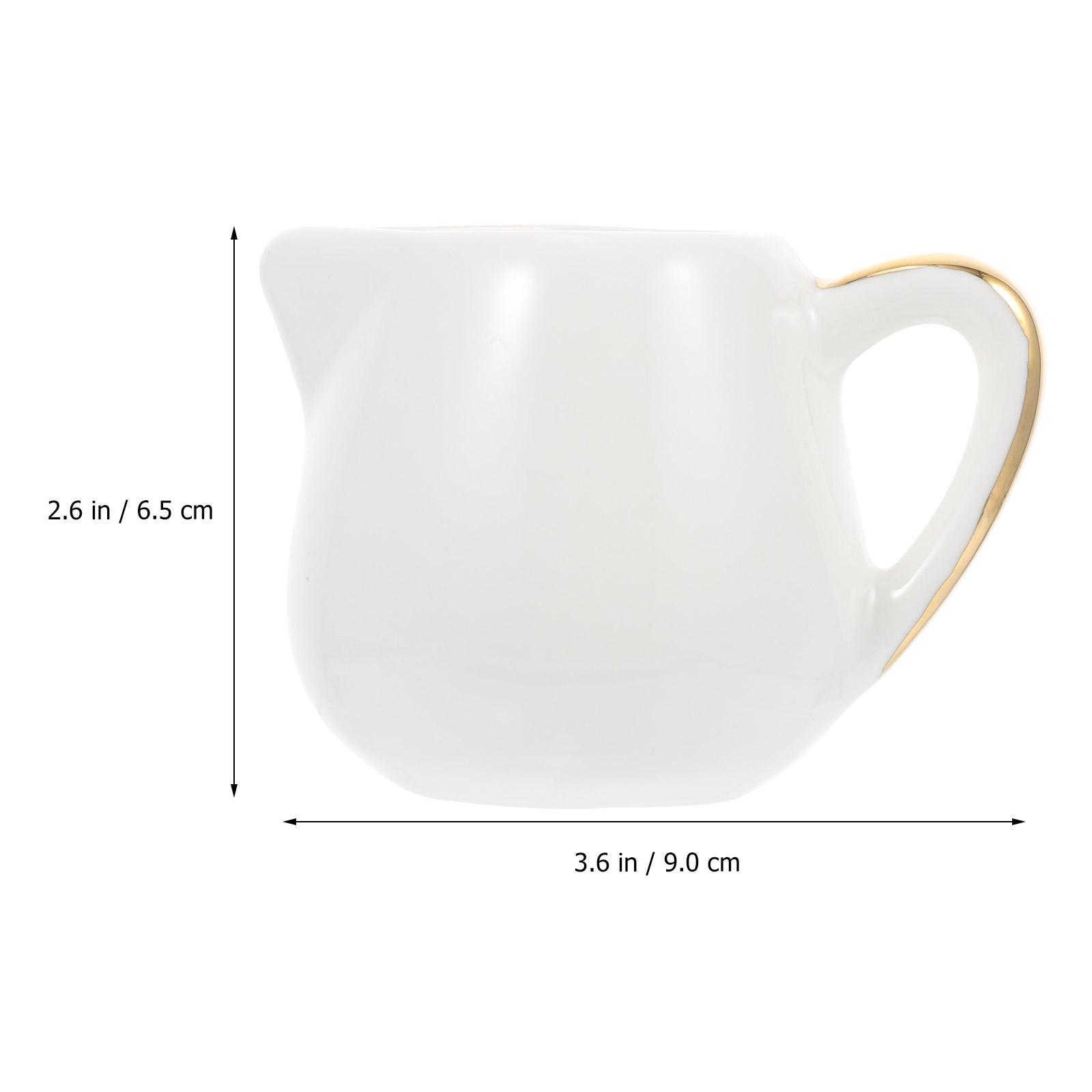 

1Pcs High-Quality Ceramic Milk Jug Multi-Purpose for Coffee Tea Juice Western Style Catering Venues Ceramic Milk Can