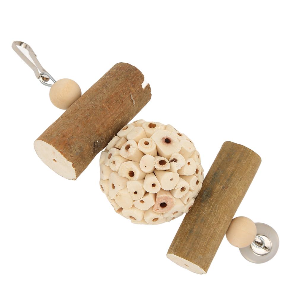 Papuga Zabawki do Żucia Miękkie Drewno Zabawki do Gryzienia Lekkie Wiszące Redukujące Lęk Zabawki do Żucia dla Ptaków