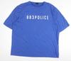 Męska niebieska koszulka 883 Police z logo, rozmiar 2XL