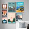 Morocco Landscape Poster Paris New York City Travel Canvas Painting Modern Wall Art Modular Print Pictures Aisle Home Decoration