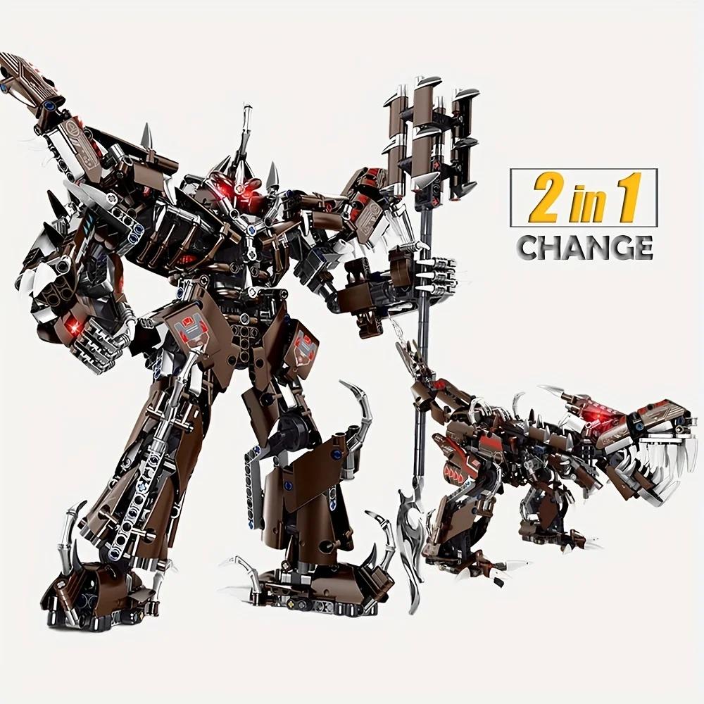 Shape-Shifting Mechanism 2-in-1 Small Particle Building Blocks Toy Gift Assembled Educational Creative DIY Assembly Model