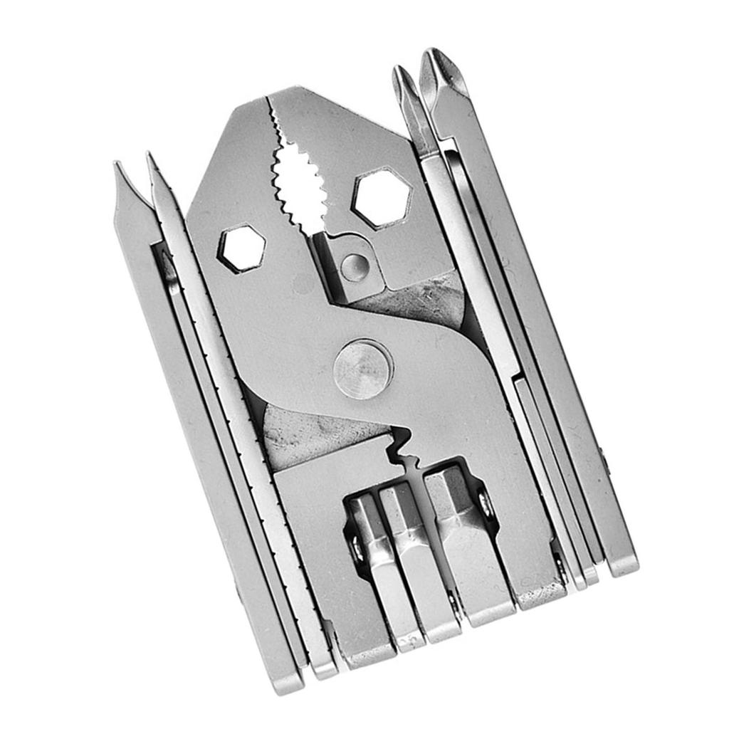 25 In 1 Foldable Pliers Stainless Steel Multifunctional Compact Pliers Screwdriver Multi Tool for Ho