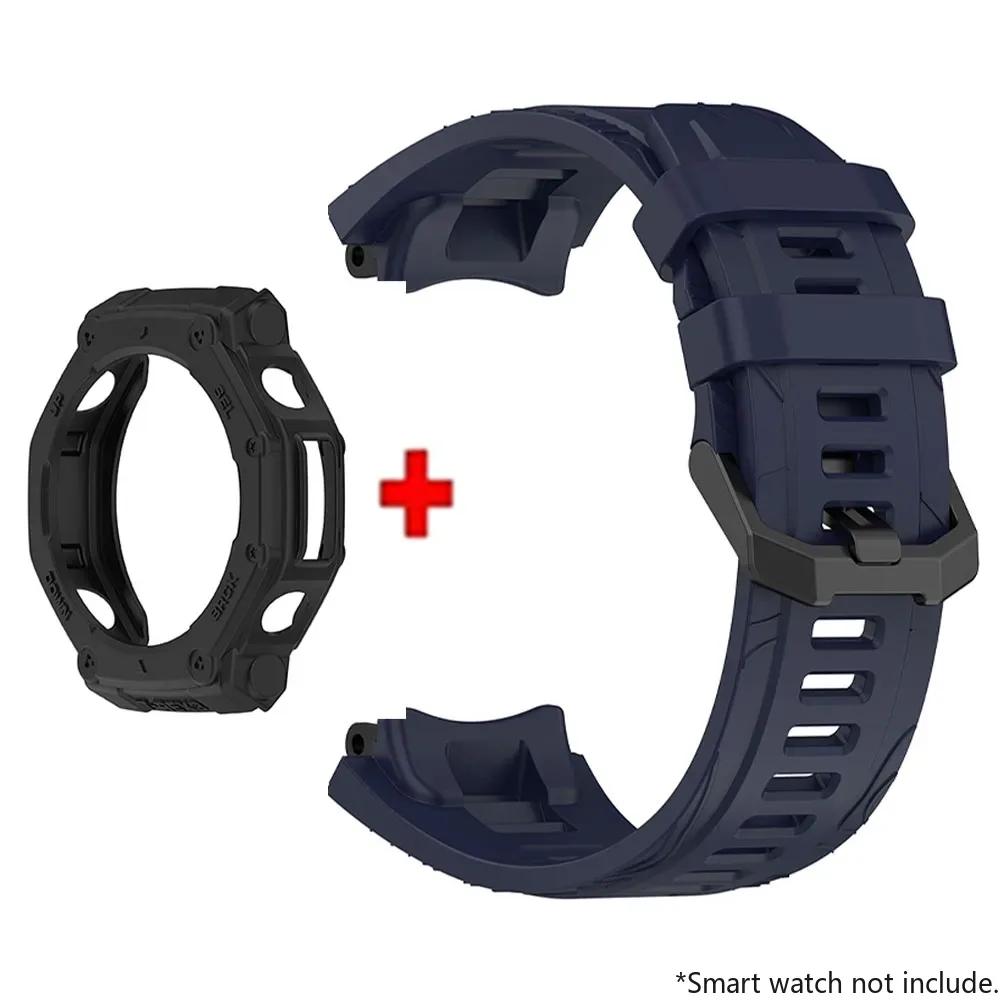 Silikonový řemínek a pouzdro pro chytré hodinky Huami Amazfit T-REX 3 Řemínek Náramek T-Rex3 Sportovní náramek Náramek na zápěstí S nástrojem