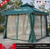 Wrought Iron Outdoor Gazebo Pavilion Canopy for Courtyard, Balcony & Rooftop Garden – Sunshade & Rain Shelter